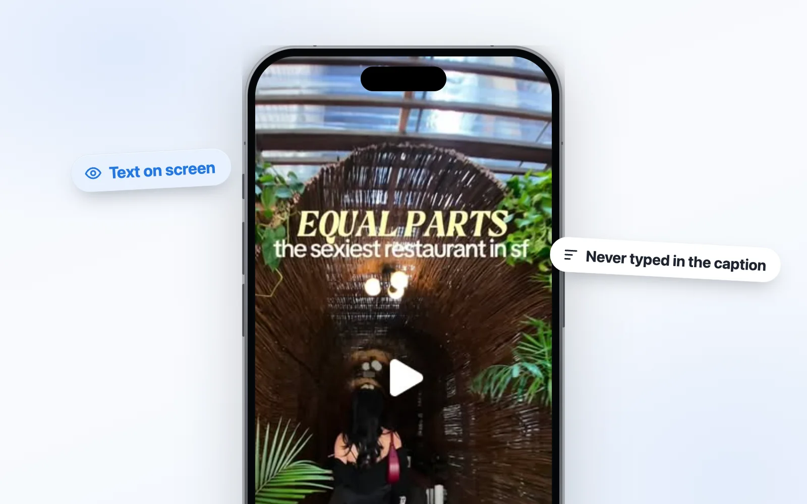 The name is on screen, never typed. Spotguide reads it off the video.
