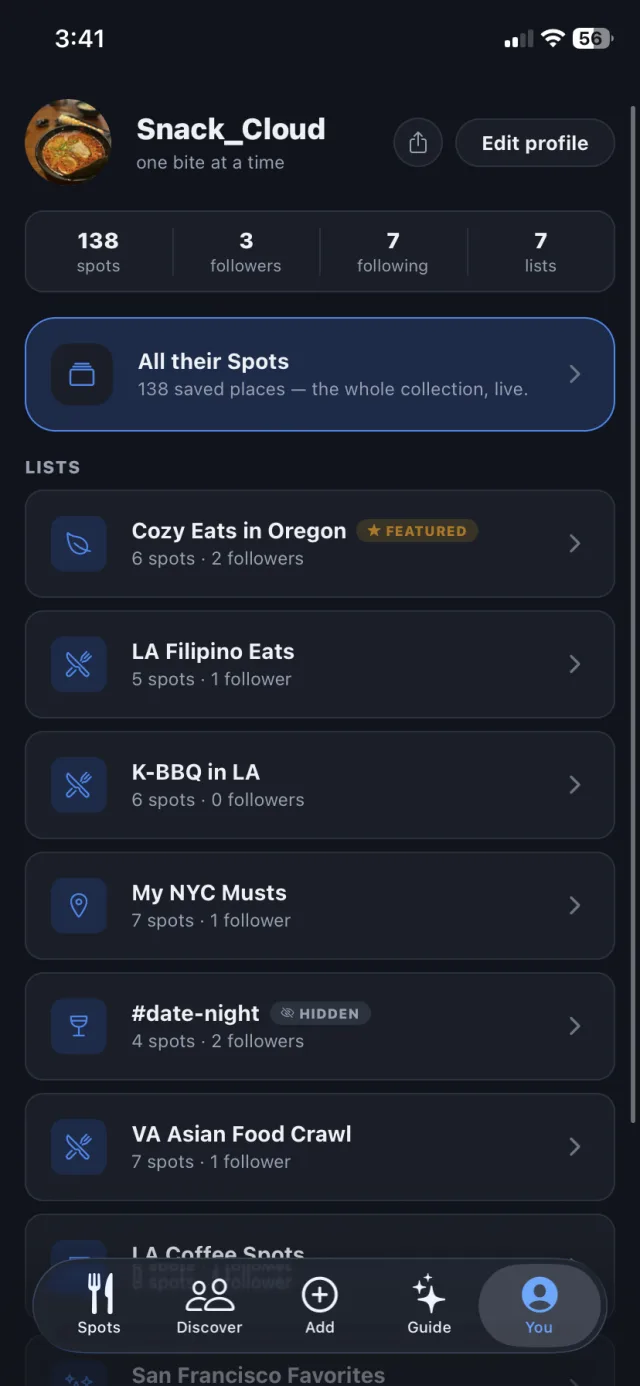 Lists: Your taste, shareable.